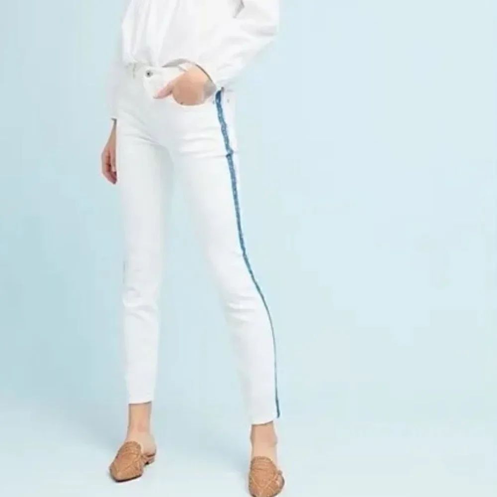 Anthropologie Pilcro and the Letterpress Hi Rise Skinny Stripe Jeans Women’s 27